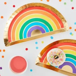 Pappteller 'Over the Rainbow' 8 St.
