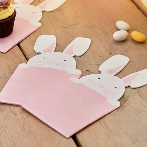 Guckende Hasen Ostern Servietten