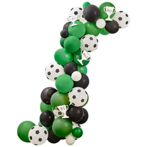 Fußball Ballonbogen mit Karte Trophäe Dekorationen – Bild 3