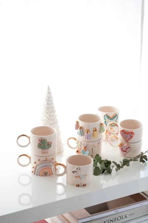 REGENBOGEN- Keramik Tasse – Bild 4