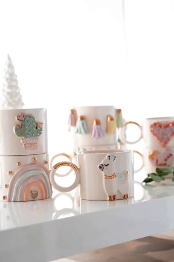 REGENBOGEN- Keramik Tasse – Bild 3