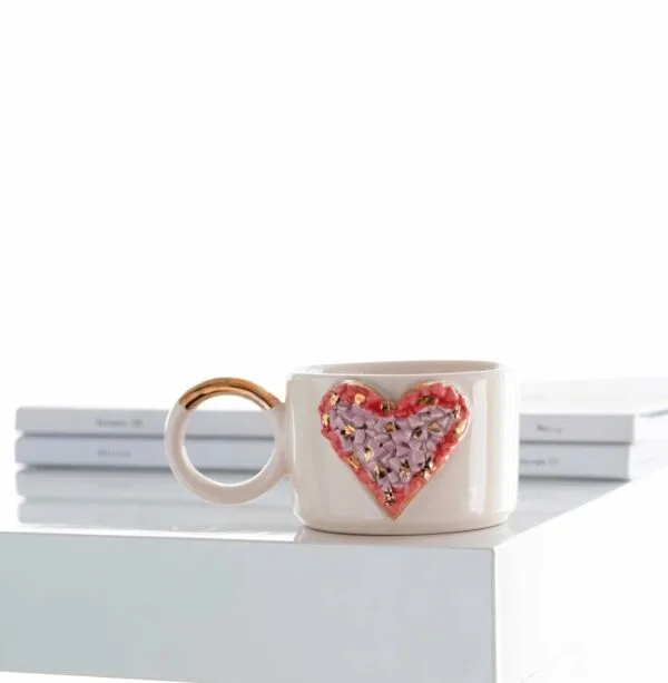 HERZ- Keramik Tasse